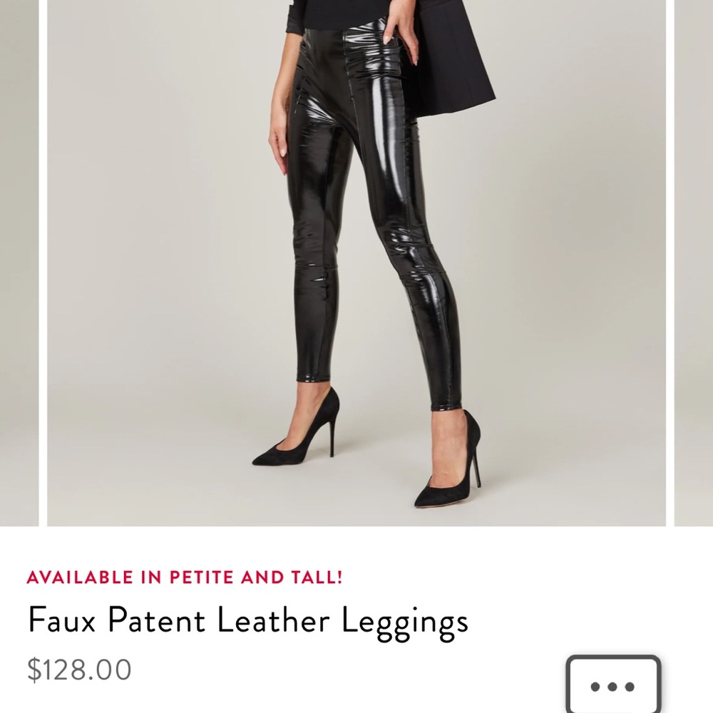 Spanx Faux Patent Leather Leggings